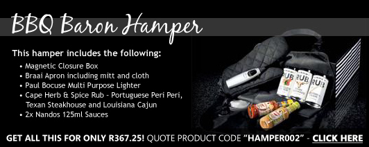 BBQ Baron Hamper R367.25 BBQ Baron Hamper R367.25